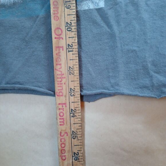 TLC Band Diggin' On You T Shirt XL Gray Cotton Cropped Raw Hem Short Sleeve - Picture 7 of 7